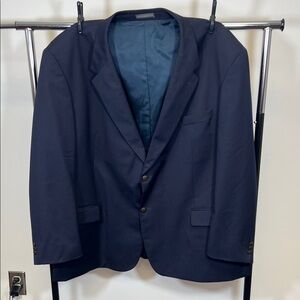 Lacrosse Men's Navy Blue Suit Jacket Size 54R